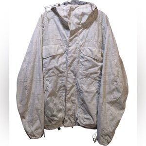DC Exotex 5000 Ski Snowboarding Jacket size M White Dollar Sign